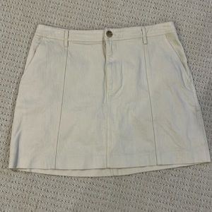 Madewell, beige Jean skirt size 16
